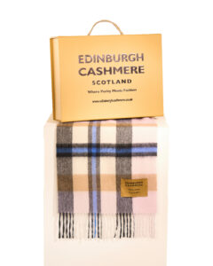 Iconic Tartan Patterns on Luxury Cashmere