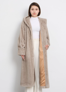 Fur Long Coat Exclusive Design - Grey