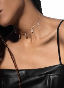 Diamond Pave Drop Pendant Choker