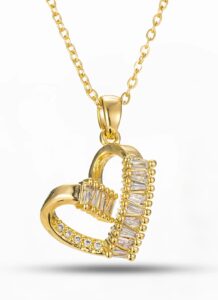 Lucchi Heart-Shaped Pendant Necklace - Exclusive Design 9 