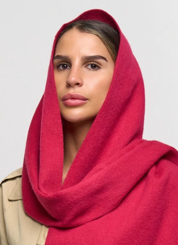 Edinburgh Cashmere DC Check Cashmere Scarf gift box birthday