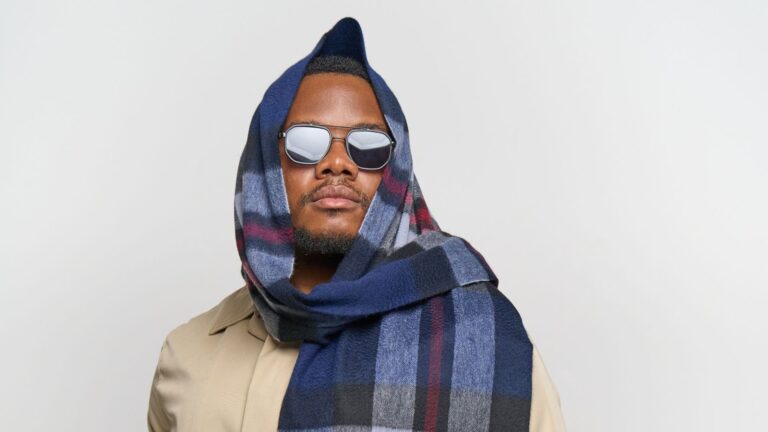 Christmas cashmere scarf