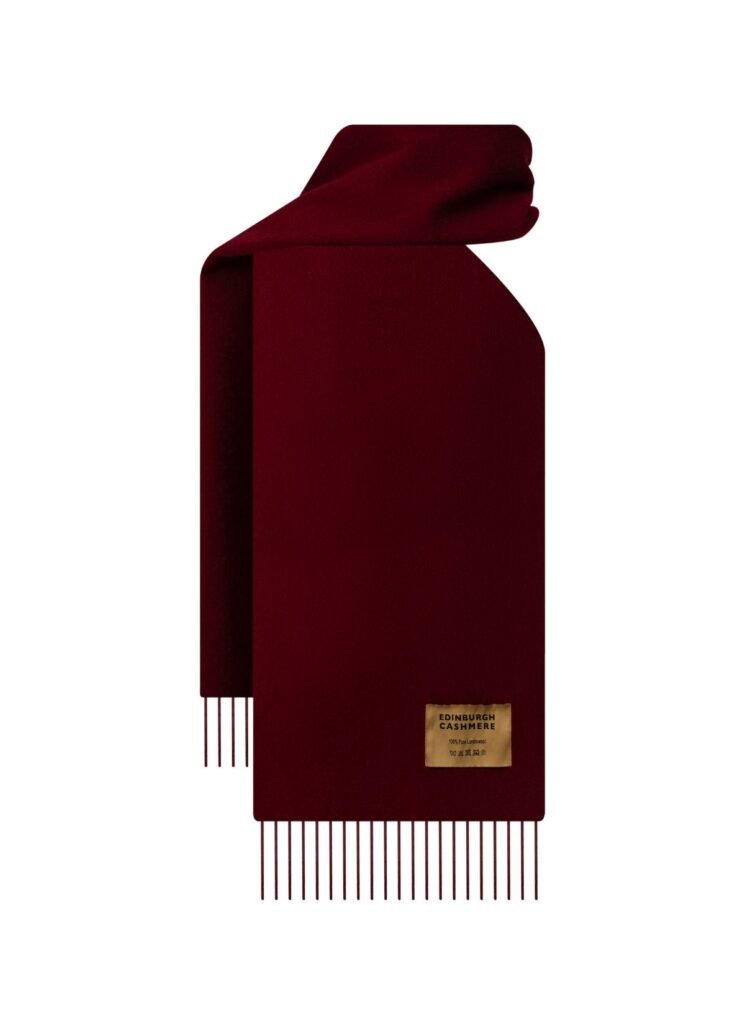 Edinburgh Cashmere DC Check Cashmere Scarf luxury under £150
