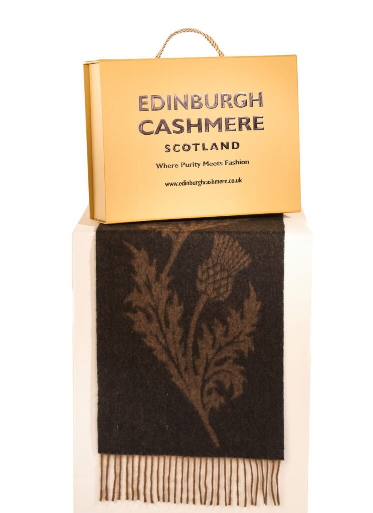 Edinburgh Cashmere  scarf signature gift box